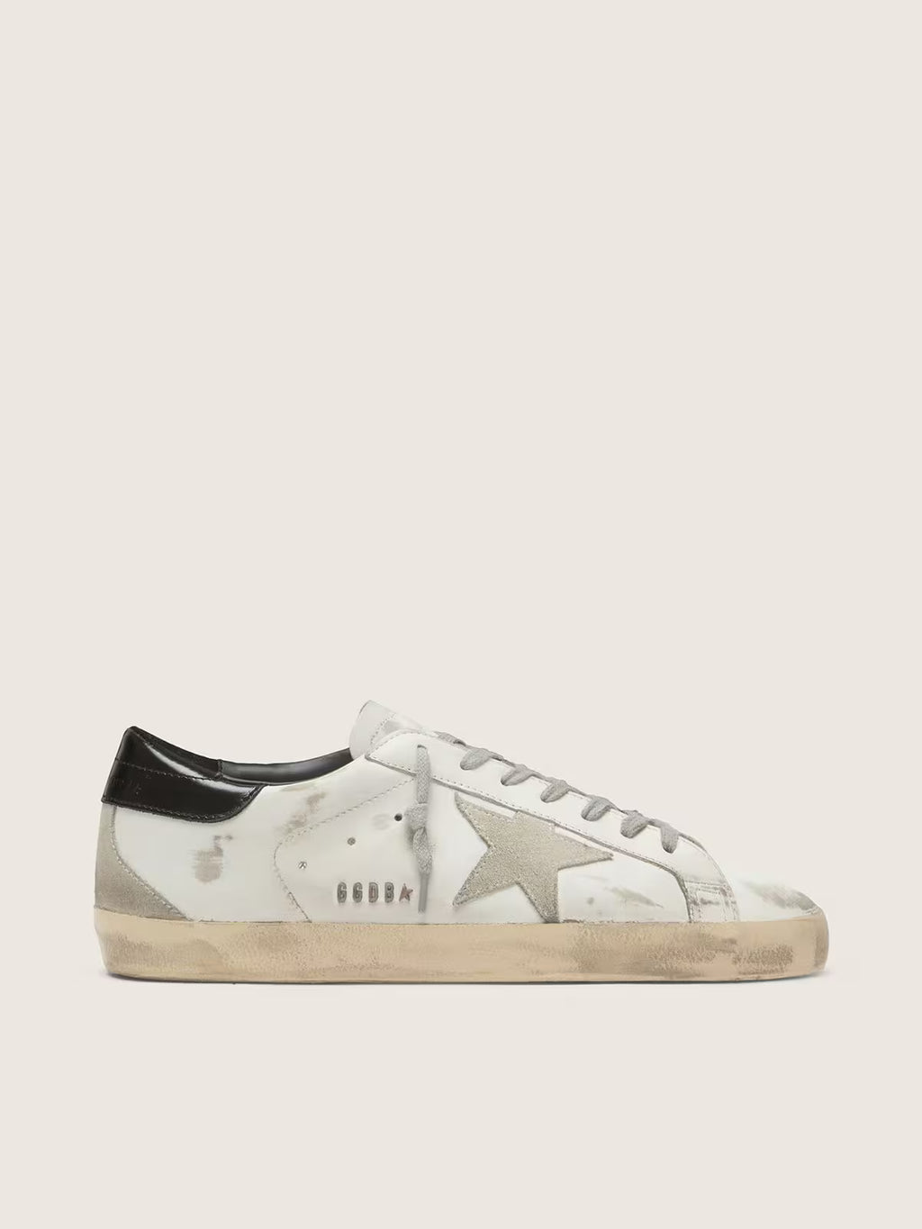 GOLDEN GOOSE — SUPER-STAR Black Heel Studs