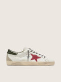 GOLDEN GOOSE — SUPER-STAR Red Star / Green Heel
