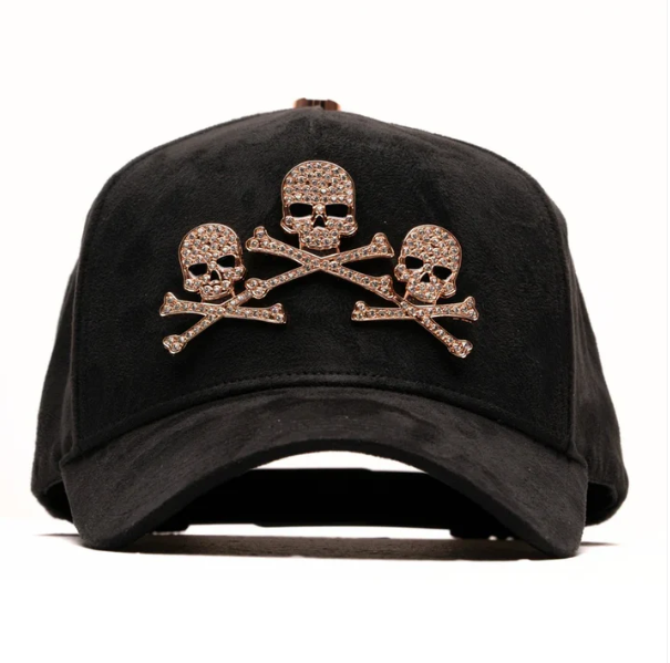 BARBAS HATS — ROSE GOLD SKULLS