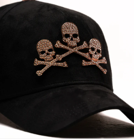 BARBAS HATS — ROSE GOLD SKULLS